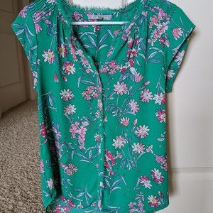 Daniel Rainn Bernal Split Neck Blouse